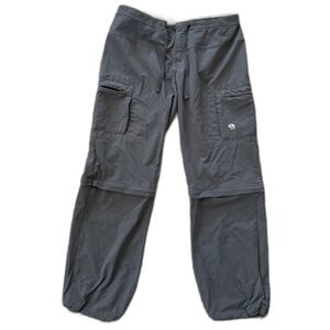 Mountain Hardwear Womens Yuma Convertible Nylon Pants Size 10 Gray *READ*